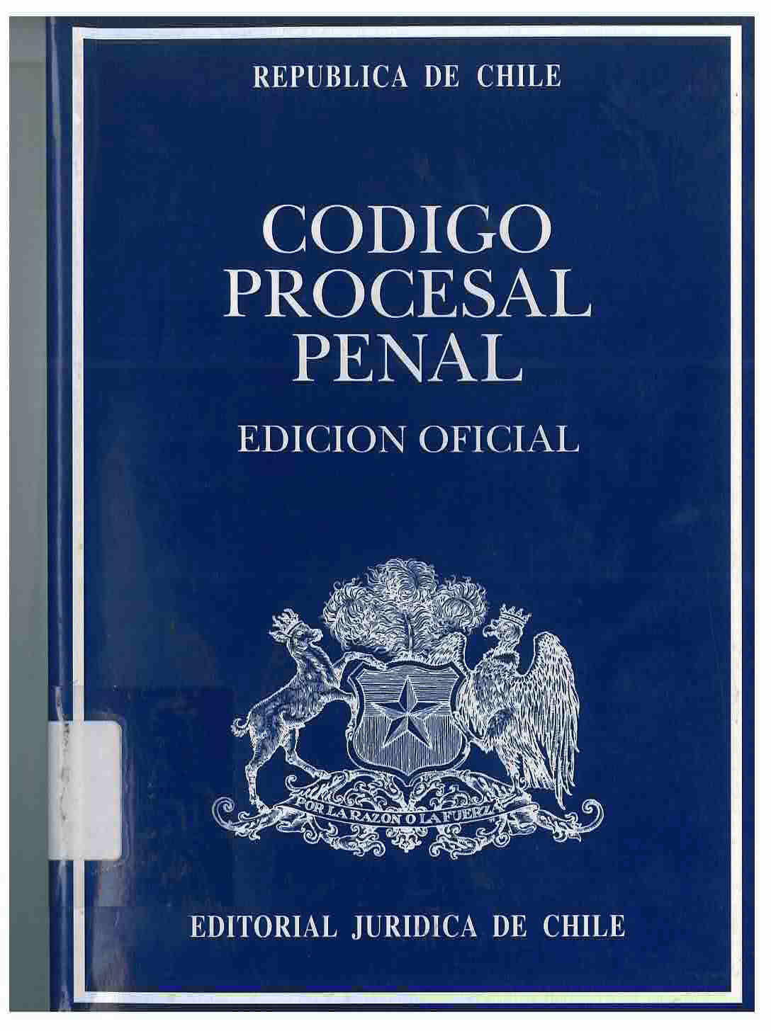 Código procesal penal : códigos computarizados