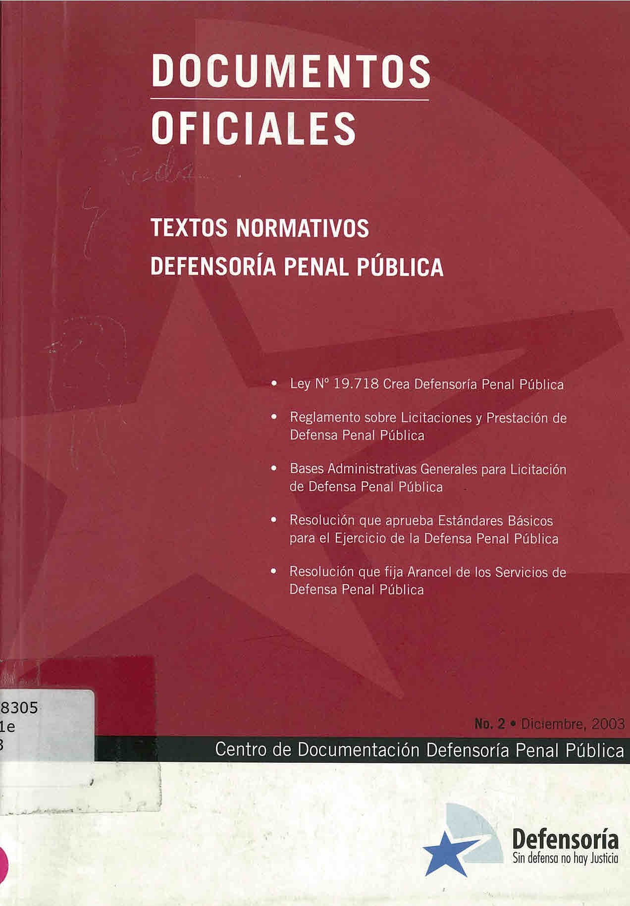 Textos normativos Defensoría Penal Pública