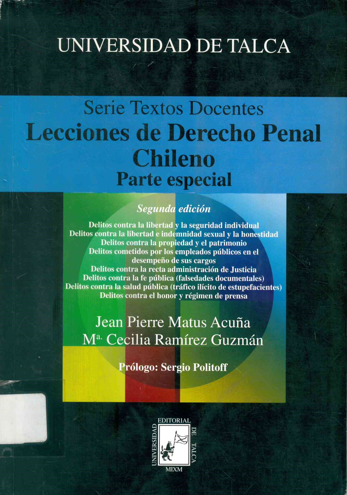 Lecciones de derecho penal chileno. : doctrina y jurisprudencia