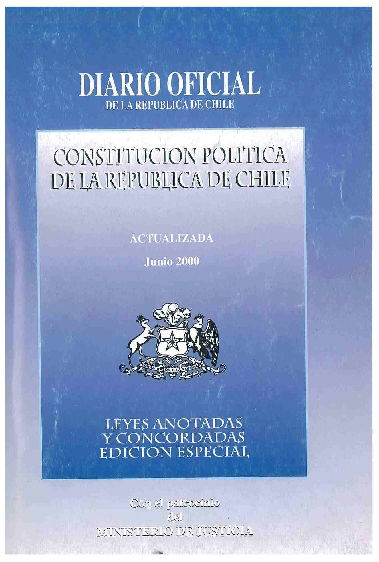 Constitución Política de la República de Chile: leyes anotadas y concordadas