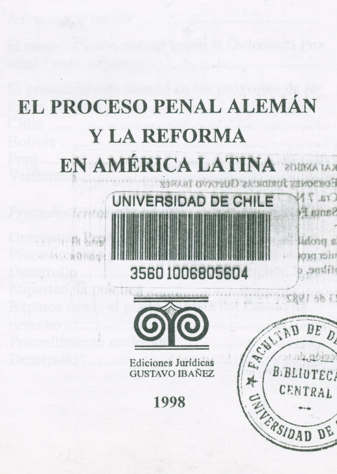El proceso penal alemán y la reforma en América Latina