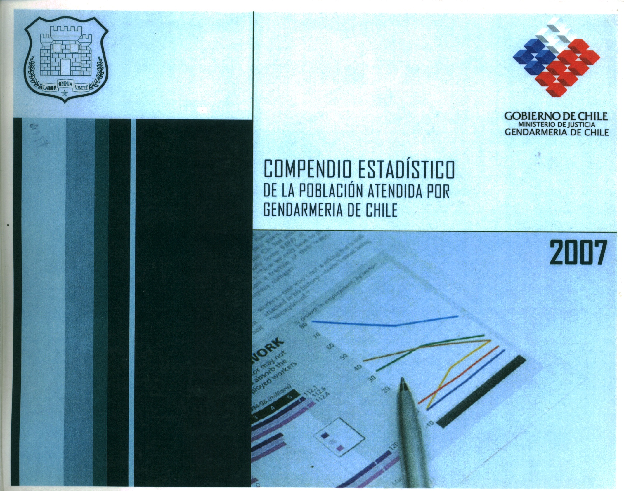 Compendio estadístico de la población atendida por la Gendarmería de Chile.