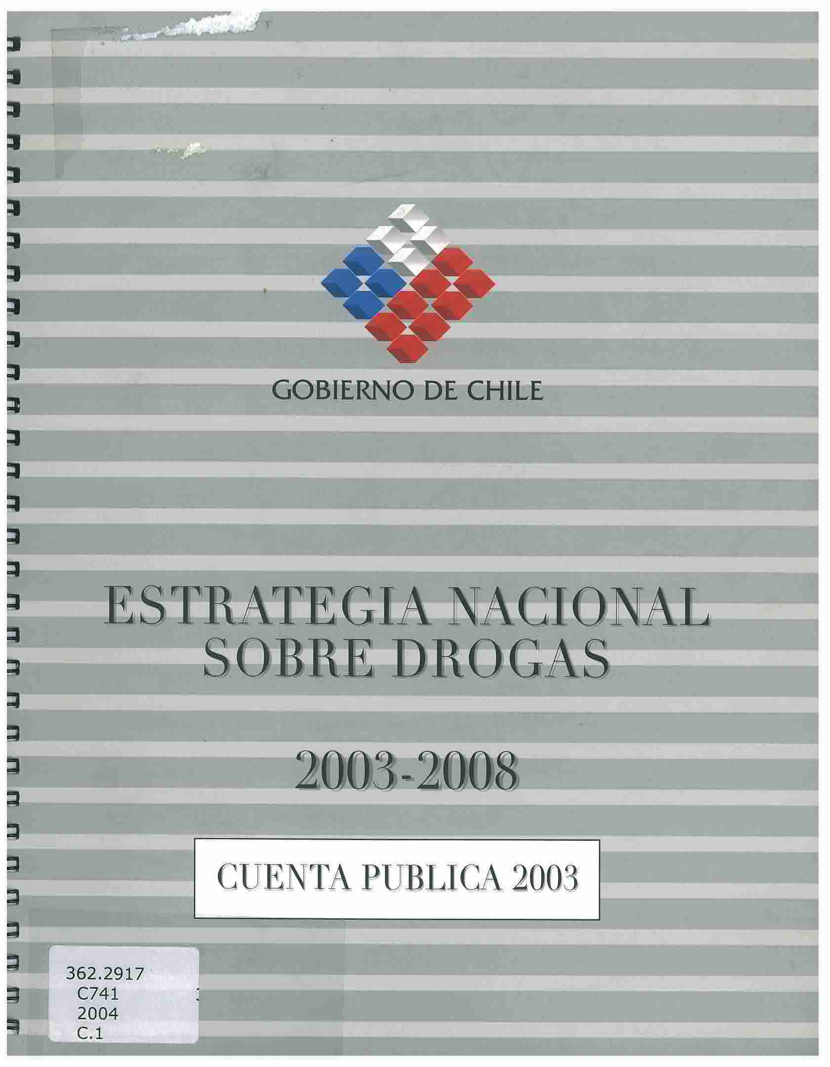 Estrategia nacional sobre drogas 2003-2008