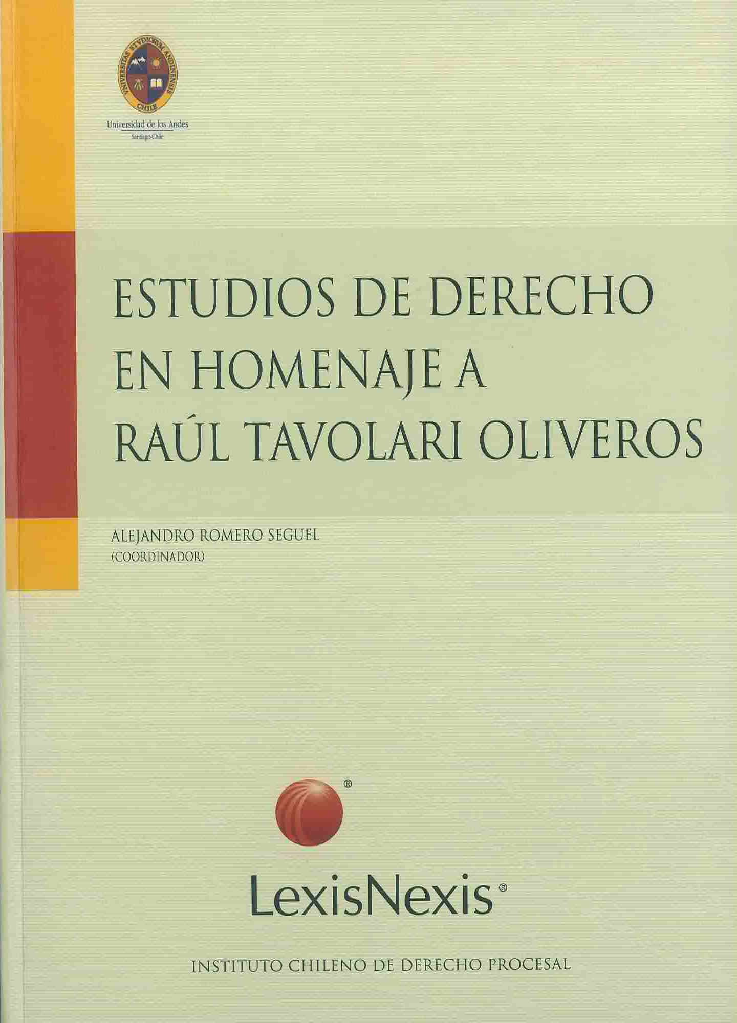 Estudios de derecho en Homenaje a  Raúl Tavolari Oliveros