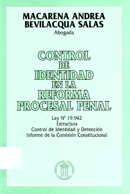 Control de identidad en la reforma procesal penal. Ley n° 19.942 - estructura - Control de identidad y detención - informe de la comisión constitucional