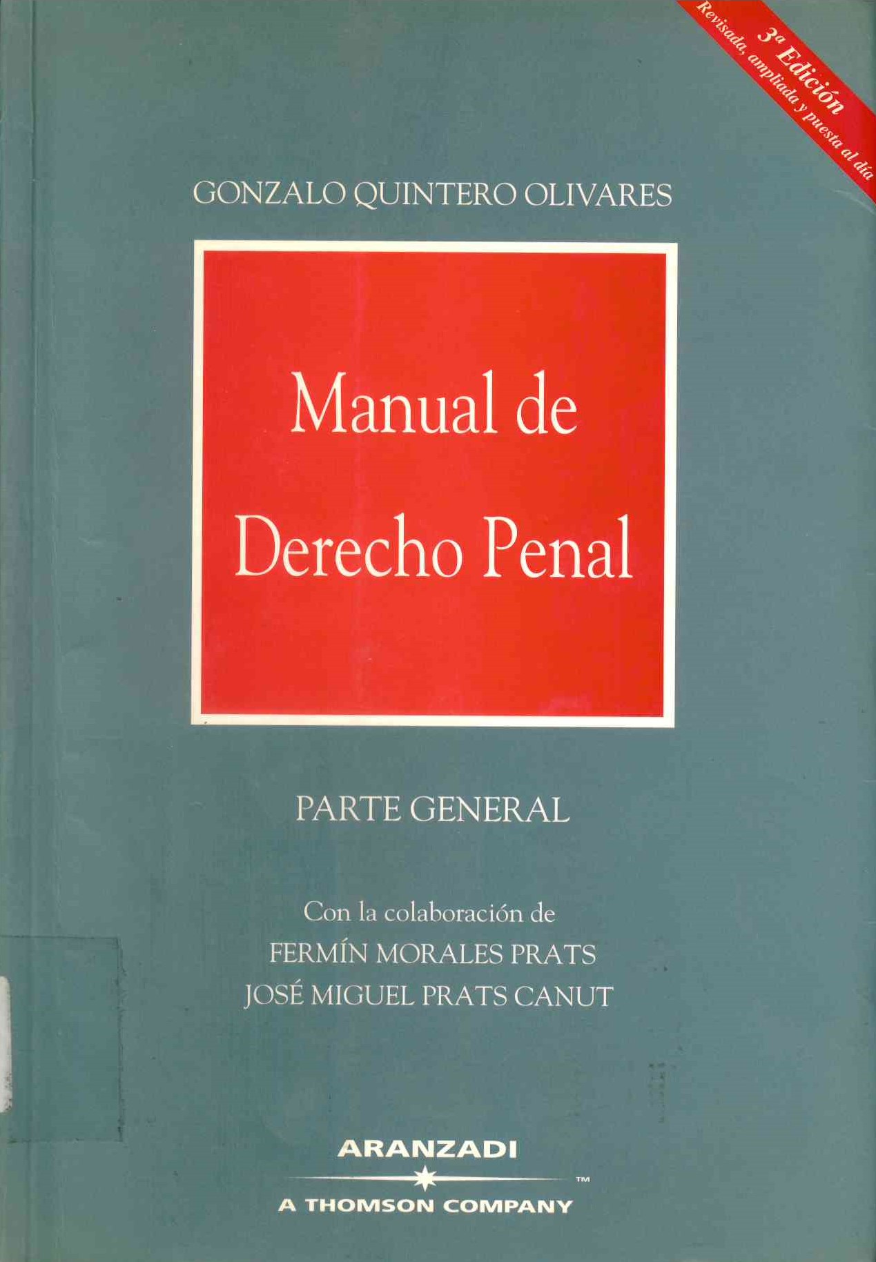 Manual de derecho penal : parte general