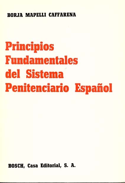 Principios fundamentales  del sistema penitenciario español