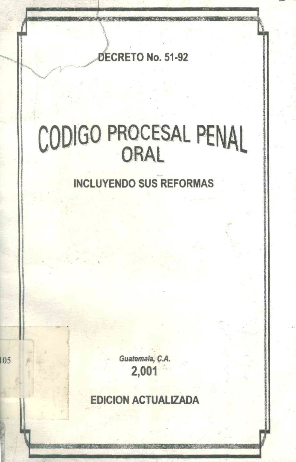 Código procesal penal oral