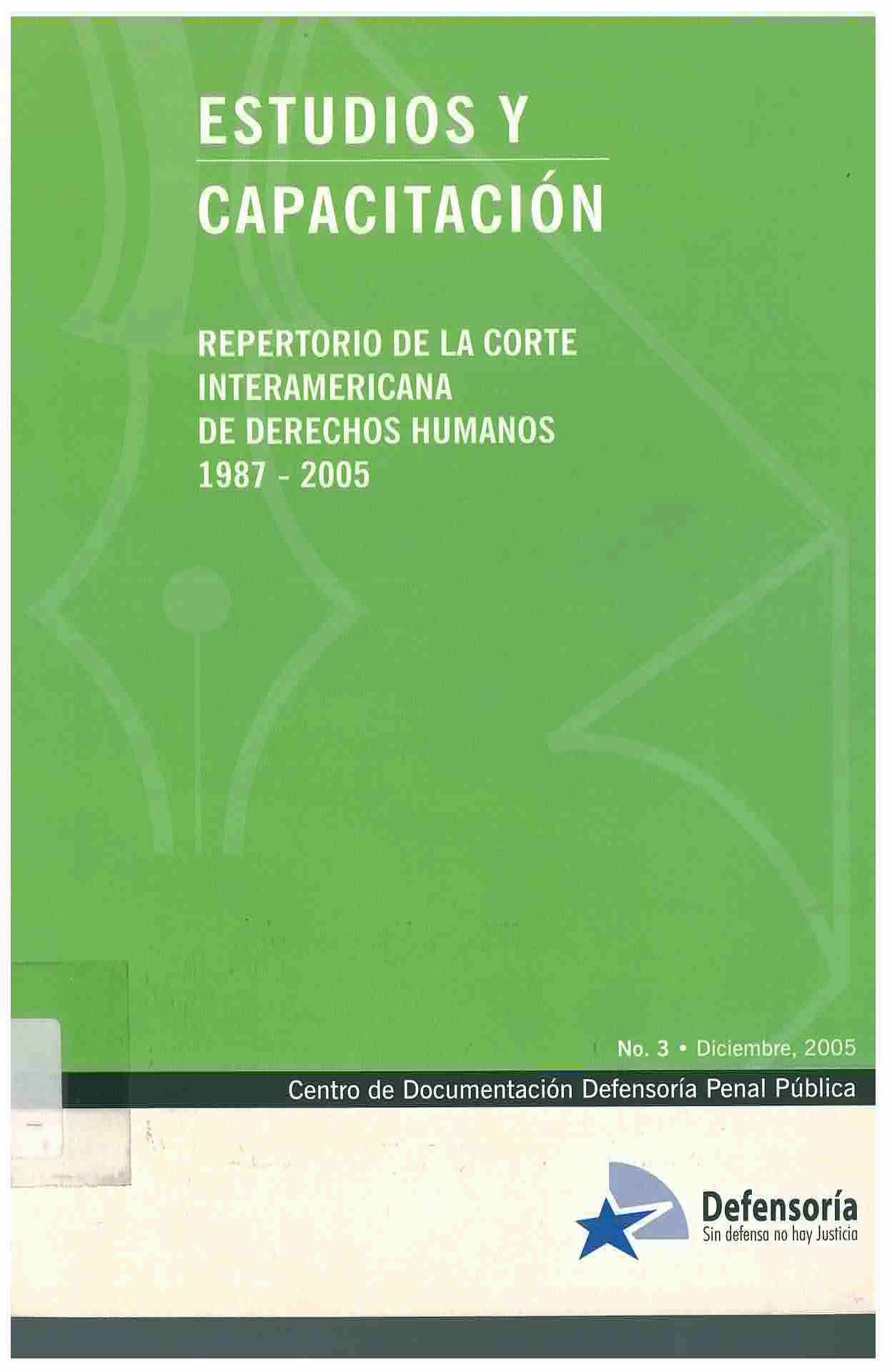 Repertorio de la corte interamericana de derechos humanos 1987-2005