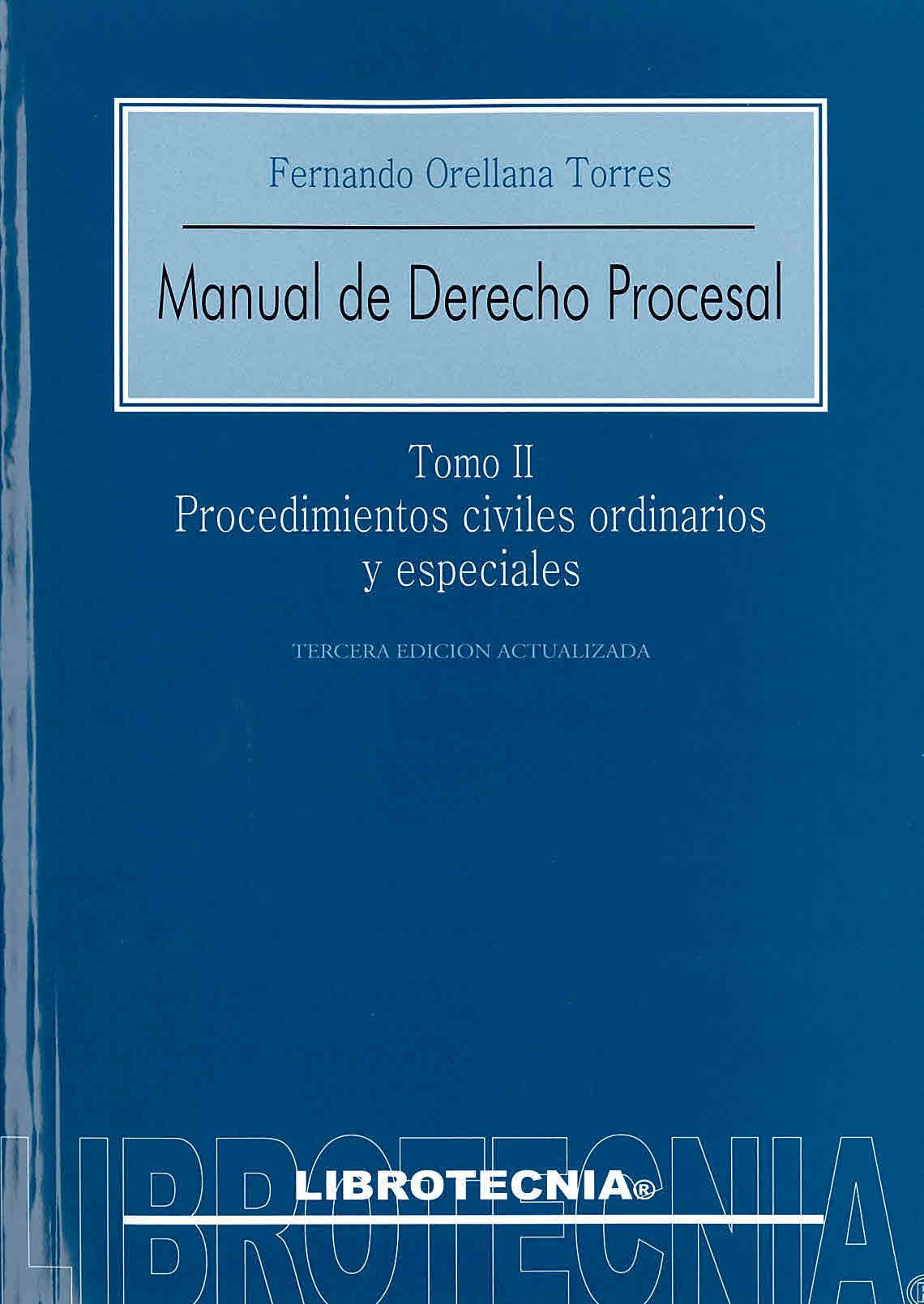 Manual de derecho procesal