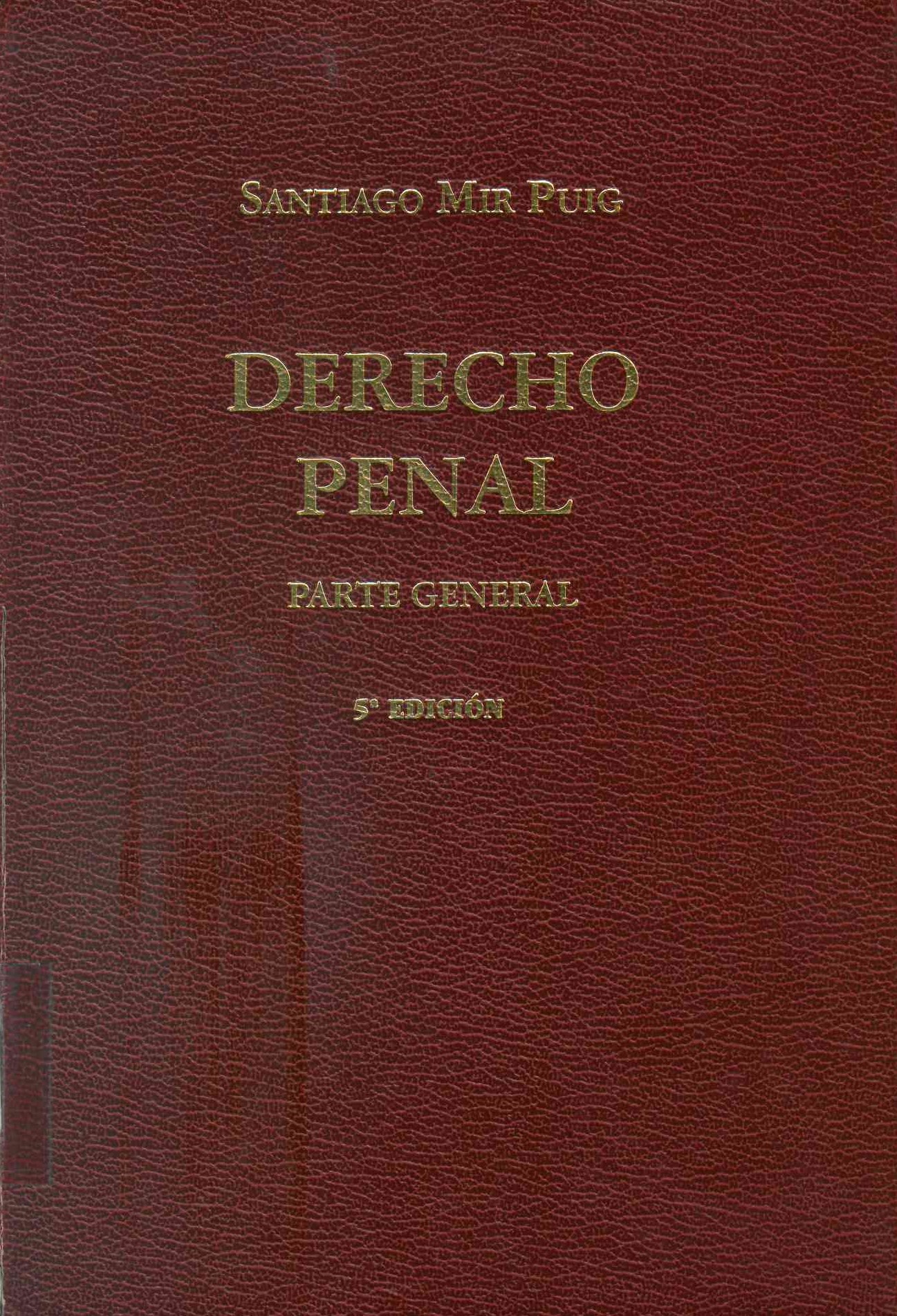 Derecho penal.  Parte General.