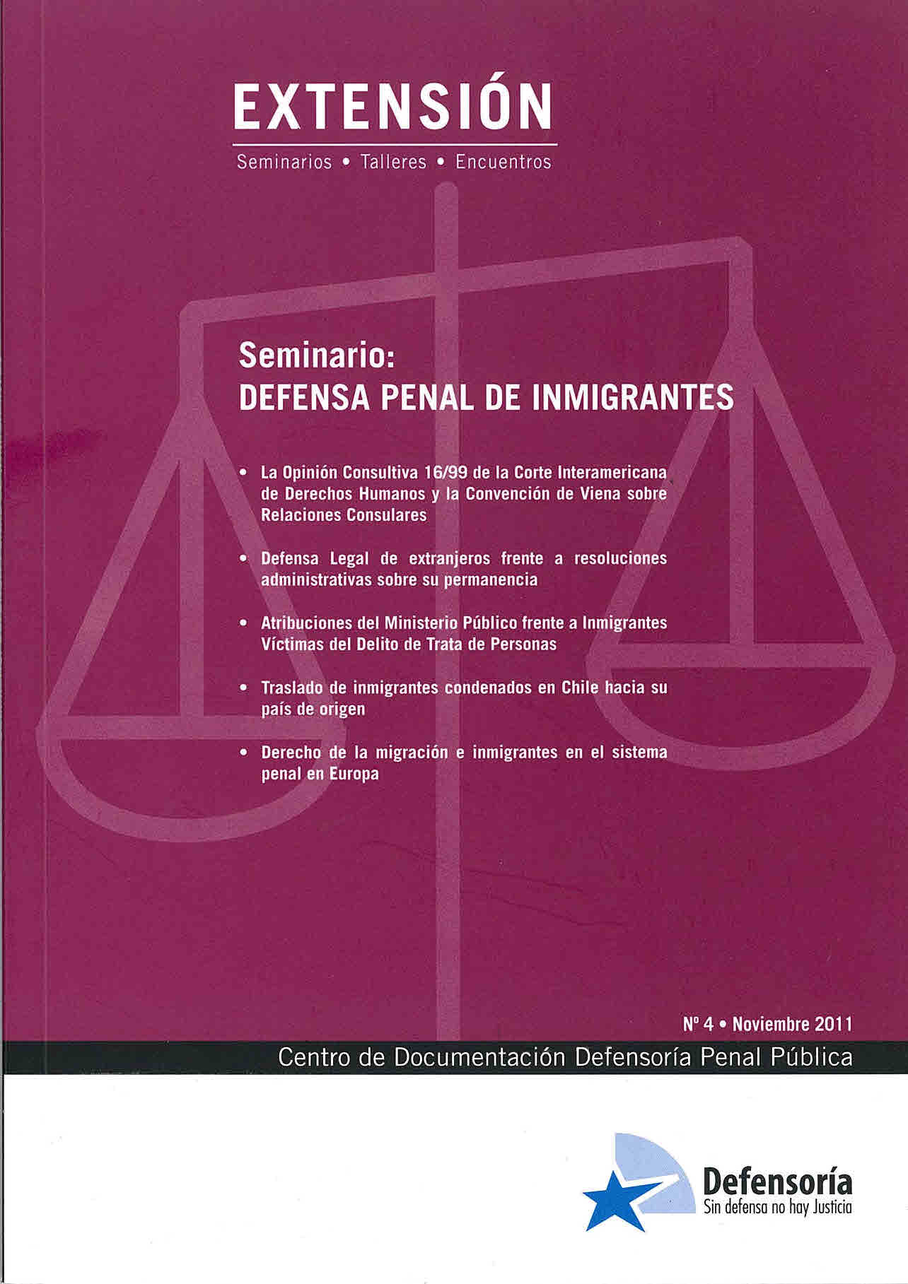 Seminario: defensa penal de inmigrantes