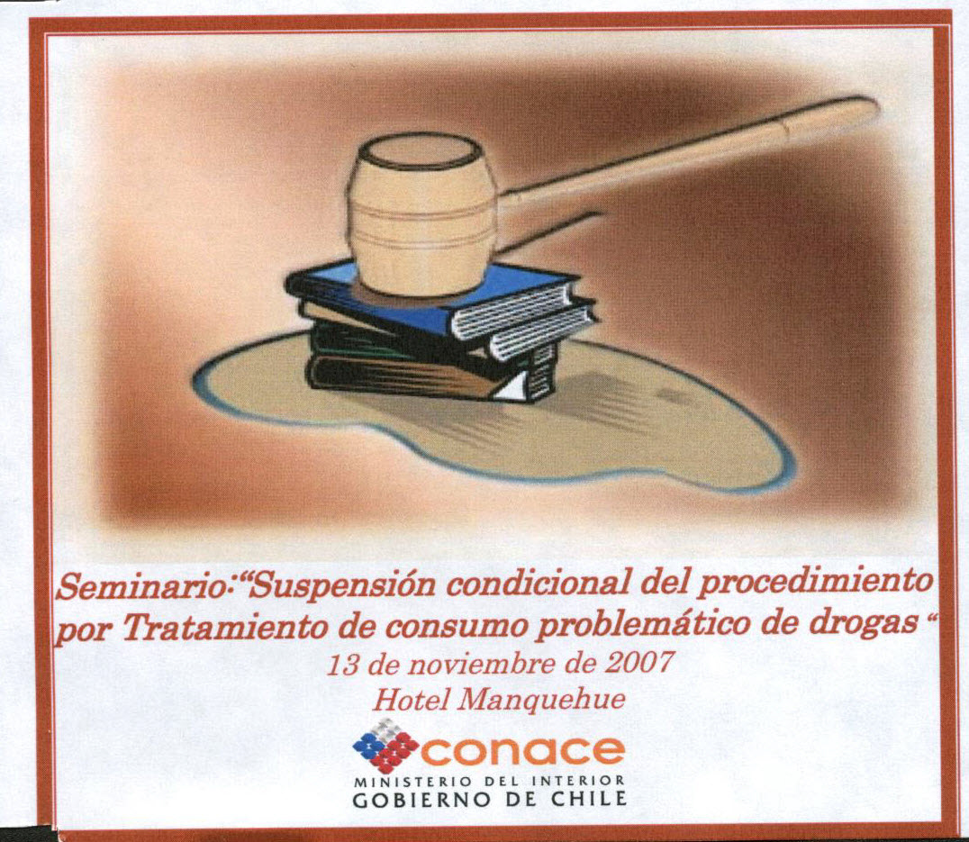 Seminario: "Suspensión condicional del procedimiento por tratamiento de consumo problemático de drogas "