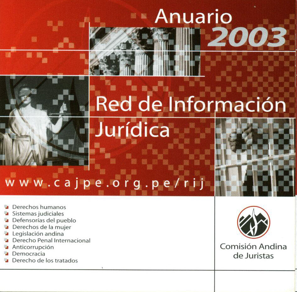 Anuario 2003. Red de información jurídica