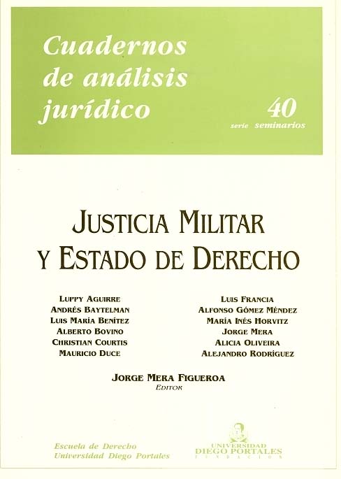 Justicia militar y estado de derecho