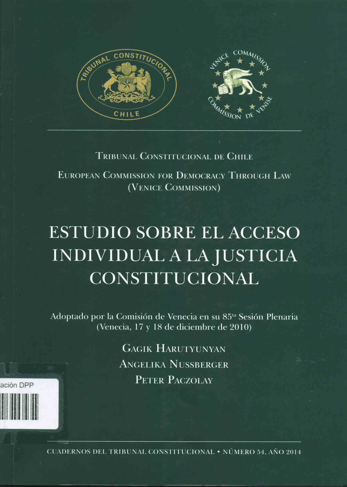 Estudio sobre el acceso individual a la justicia constitucional