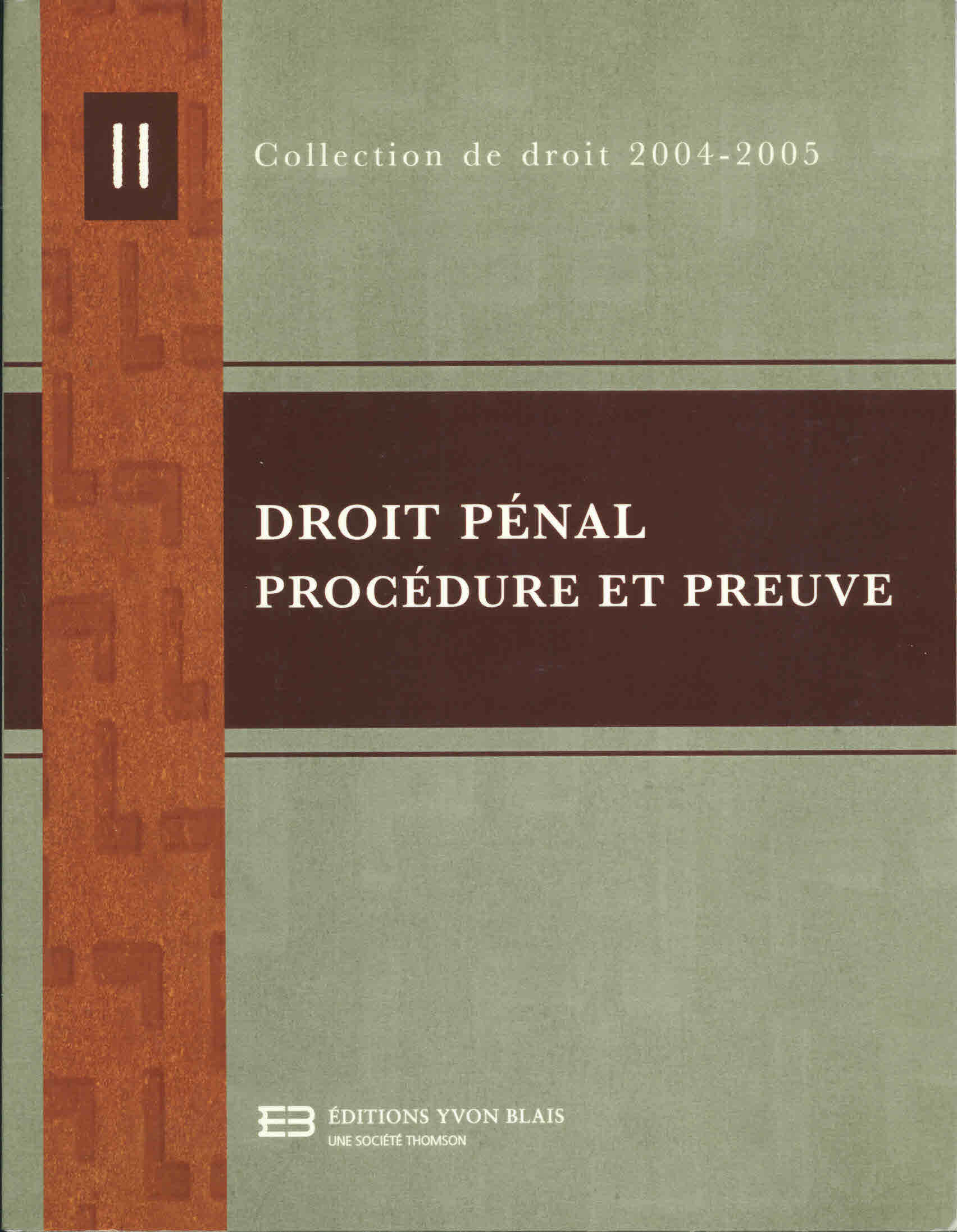 Droit penal procedure et preuve